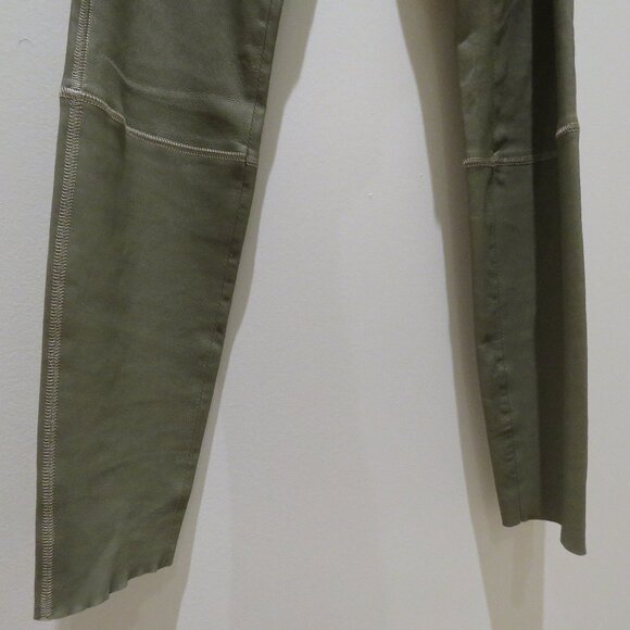 BY MALENE BIRGER Elenaso 100% Lamb Leather Legging Pants in Taupe Quiet Luxury - Picture 7 of 15